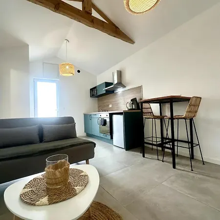 شقة L'escale Paisible - Terrasse - Clim - Parking مونت دي مارسان